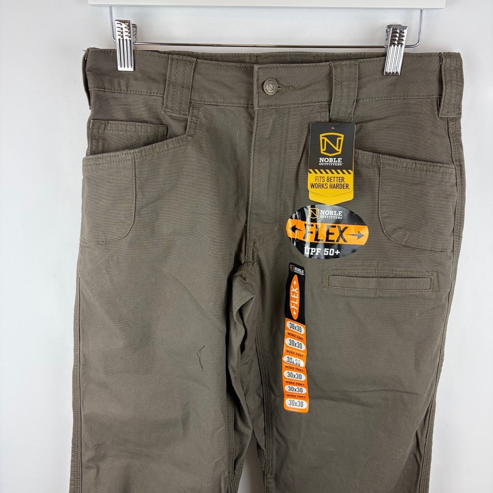 Noble Outfitters Men's Flex Canvas Work Pants Tundra 30x30 Gorpcore Utility - Picture 2 of 16